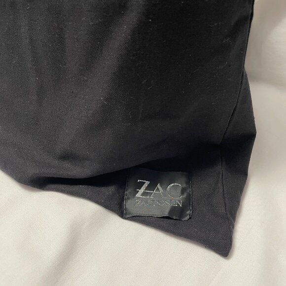 Zac Posen Shopper Tote Bag Large Leather Navy Blue New with Tags - Picture 5 of 5